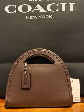 Coach Top Handle Card Case Maple